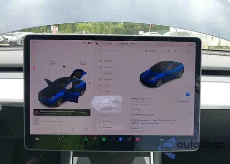 2021 Tesla Model Y Long Range Dual Motor All-Wheel Drive z USA, uszkodzony, nr VIN 5YJYGDEE8MF066264